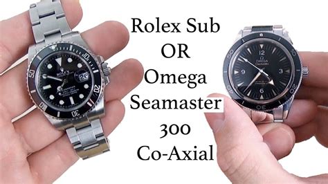 omega seamaster 300 master co-axial vs rolex sub|omega vs Rolex reddit.